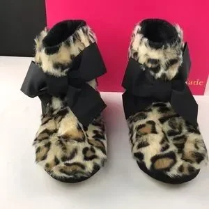即発★kate spade★素敵Fabian Sand Leopard Slipper kate spade | Shoes | Kate Spade Slippers Fabian Leopard Fur